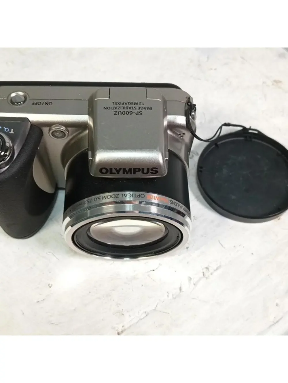 Olympus SP-600UZ Digital Camera 12MP 15x Optical Zoom Silver HD Video Tested
